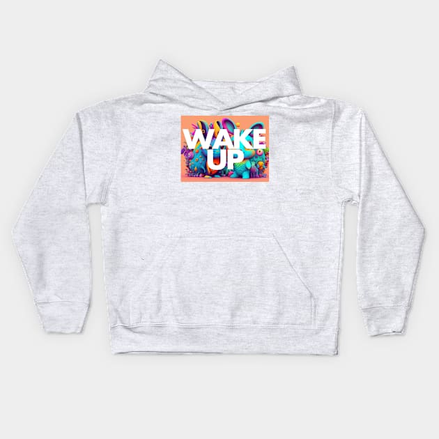 Wake up to purpose Kids Hoodie by Mr. Ray